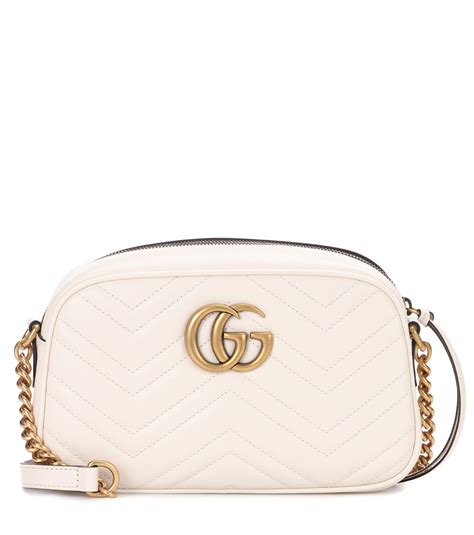 gucci white handbag|white gucci marmont small.